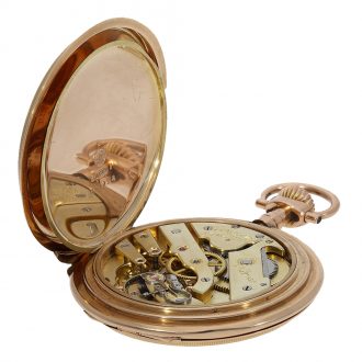 German large gold full hunter case watch ‘Louis XV’ Circa 1900 German large gold full hunter case watch ‘Louis XV’ Circa 1900