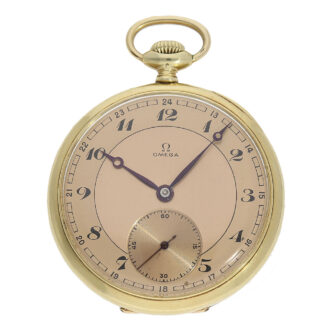 Attractive Swiss pocket dress watch with rare pink dial Circa 1938