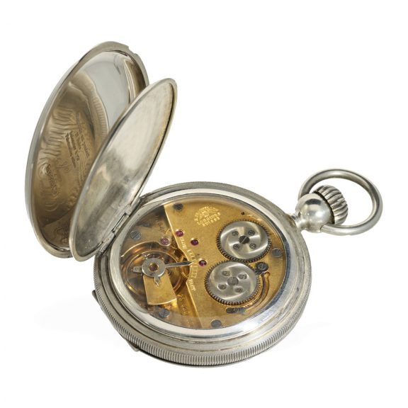 Swiss silver watch to celebrate 125th anniversary of Longines Circa 1992 Swiss silver watch to celebrate 125th anniversary of Longines Circa 1992