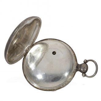 Swiss silver watch with experimental pirouette escapement Circa 1820