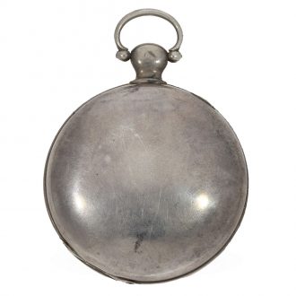 Swiss silver watch with experimental pirouette escapement Circa 1820