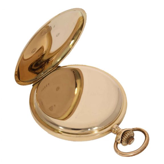 German 14 gold full hunter case lever watch Circa 1915 German 14 gold full hunter case lever watch Circa 1915