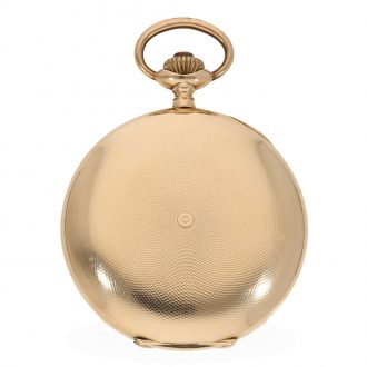 German 14 gold full hunter case lever watch Circa 1915