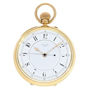 English gold watch with anker chronometer Circa 1890