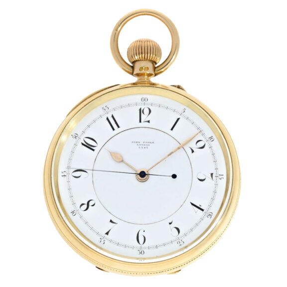 English gold watch with anker chronometer Circa 1890
