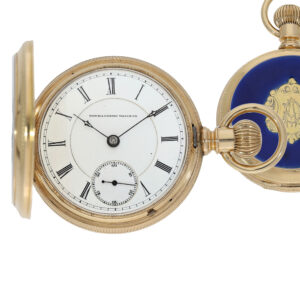 American gold enamel non magnetic watch Paillard's patent Circa 1889