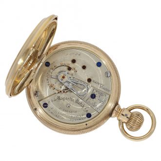 American gold enamel non magnetic watch Paillard's patent Circa 1889