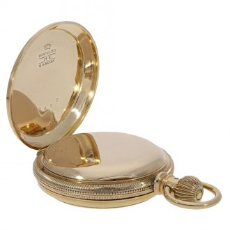 American gold enamel non magnetic watch Paillard's patent Circa 1889