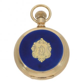 American gold enamel non magnetic watch Paillard's patent Circa 1889