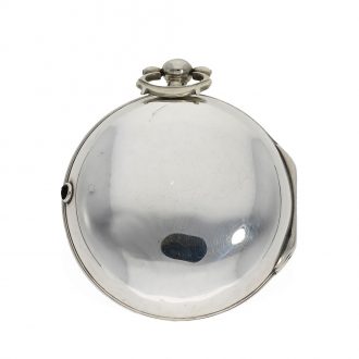 English silver pocket watch with astronomical calendar Circa 1736