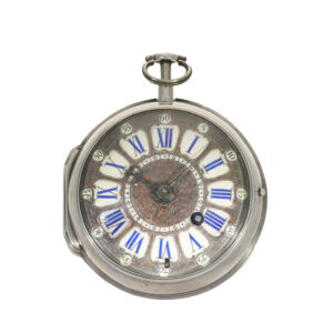 French silver pocket watch with repeater Circa 1720