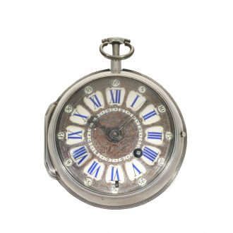 French silver pocket watch with repeater Circa 1720