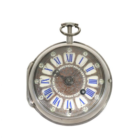 French silver pocket watch with repeater Circa 1720