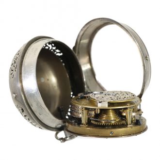 French silver pocket watch with repeater Circa 1720