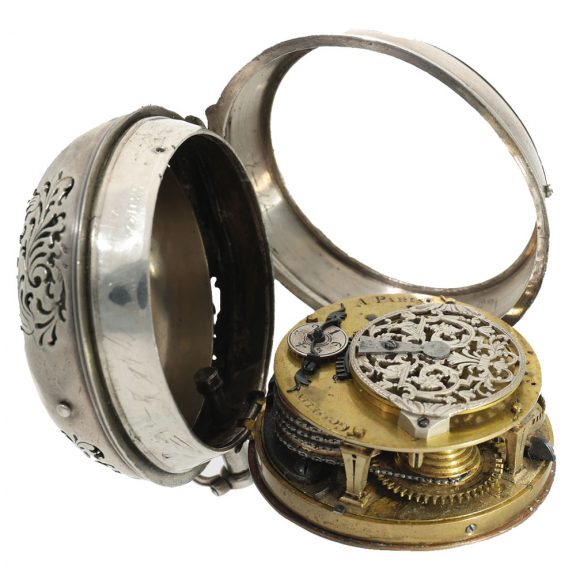French silver pocket watch with repeater Circa 1720 French silver pocket watch with repeater Circa 1720
