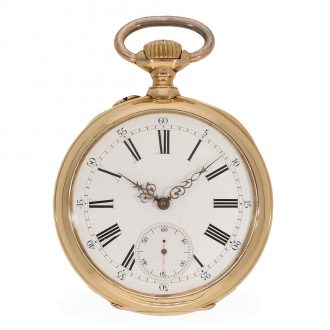 Extremely fine 18 carat anker chronometer pocket watch Circa 1880