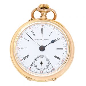 American Lady's gold engine turned pocket watch Circa 1890
