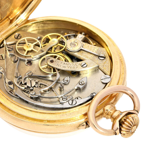 American Lady's gold engine turned pocket watch Circa 1890 American Lady's gold engine turned pocket watch Circa 1890