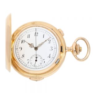 Swiss gold lever, chronograph and repeater Circa 1900