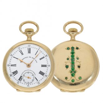 Swiss extremely rare pocket chronometer ‘Gondolo’ Circa 1912