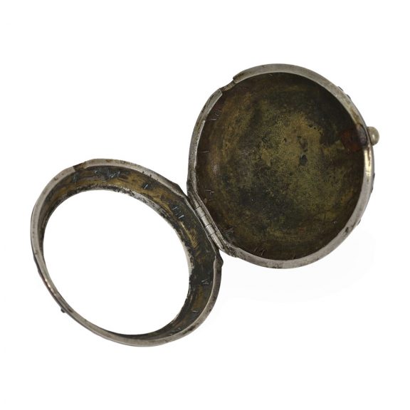 Large English silver triple cased verge pocket watch Circa 1778 Large English silver triple cased verge pocket watch Circa 1778