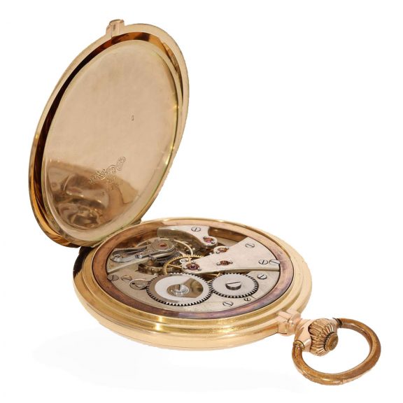 German 14 carat gold full hunter cased watch Circa 1905 German 14 carat gold full hunter cased watch Circa 1905