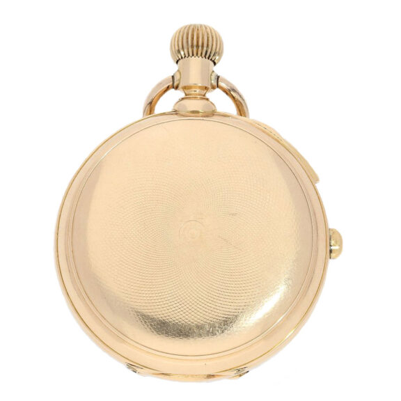 Swiss goldsavonnette engine turned watch Circa 1870 Swiss goldsavonnette engine turned watch Circa 1870