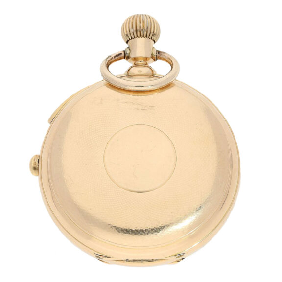 Swiss goldsavonnette engine turned watch Circa 1870 Swiss goldsavonnette engine turned watch Circa 1870