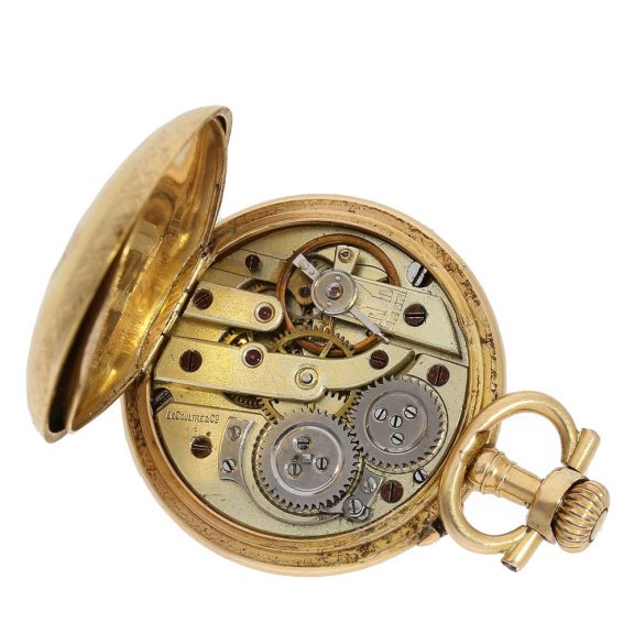 Swiss 18K gold and enamel Art Nouveau pocket watch Circa 1900 Swiss 18K gold and enamel Art Nouveau pocket watch Circa 1900