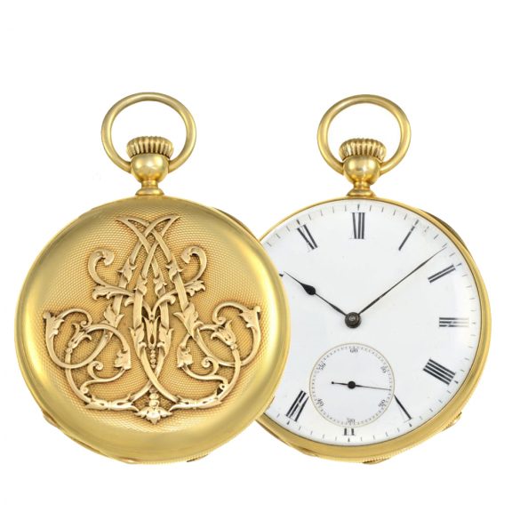 18 Carat gold Swiss very early and fine anker chronometer Circa 1865 18 Carat gold Swiss very early and fine anker chronometer Circa 1865