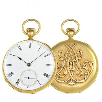 18 Carat gold Swiss very early and fine anker chronometer Circa 1865