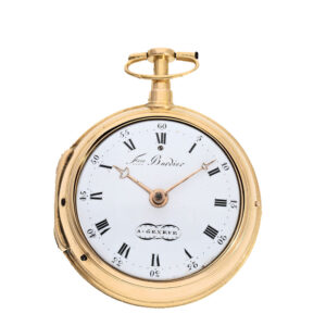 Swiss 18 carat gold pair case verge watch Circa 1794