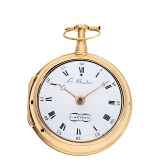 Swiss 18 carat gold pair case verge watch Circa 1794