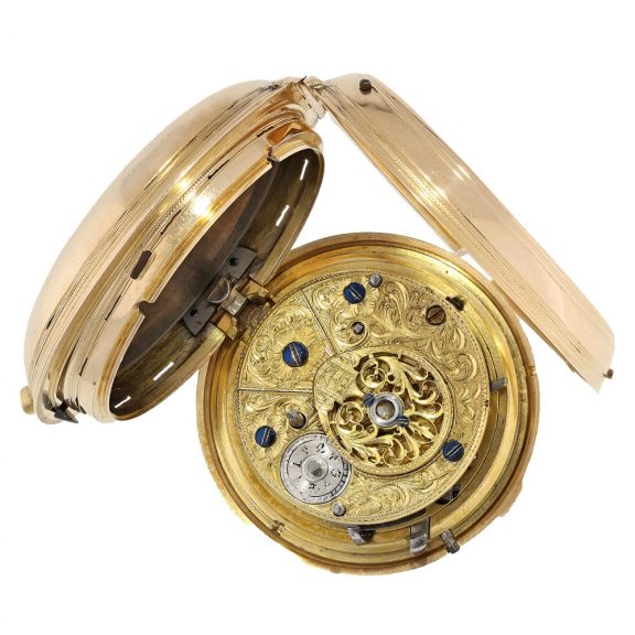 Swiss 18 carat gold pair case verge watch Circa 1794 Swiss 18 carat gold pair case verge watch Circa 1794