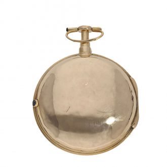 Swiss 18 carat gold pair case verge watch Circa 1794