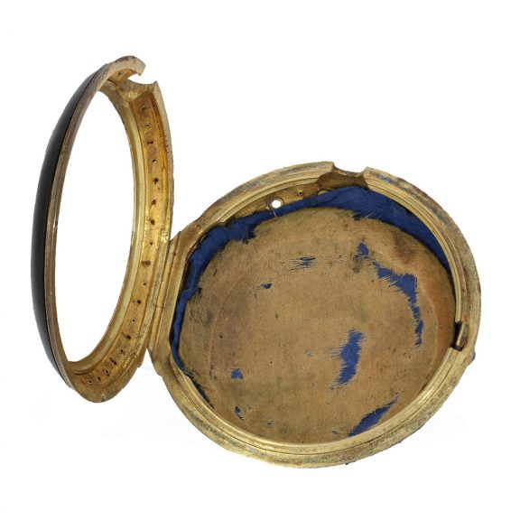 English large 18 Carat gold double case verge watch Circa 1800 English large 18 Carat gold double case verge watch Circa 1800