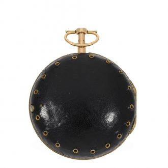 English large 18 Carat gold double case verge watch Circa 1800