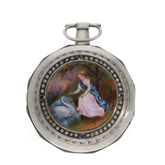French silver Adam & Eve automaton with verge escapement Circa 1790 French silver Adam & Eve automaton with verge escapement Circa 1790