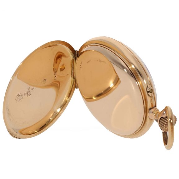 Swiss 14 carat gold precision pocket watch Circa 1890 Swiss 14 carat gold precision pocket watch Circa 1890