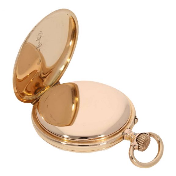 Swiss 14 carat gold precision pocket watch Circa 1890 Swiss 14 carat gold precision pocket watch Circa 1890