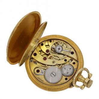 Swiss 18 Carat gold Art Nouveau pocket and pendant watch Circa 1900