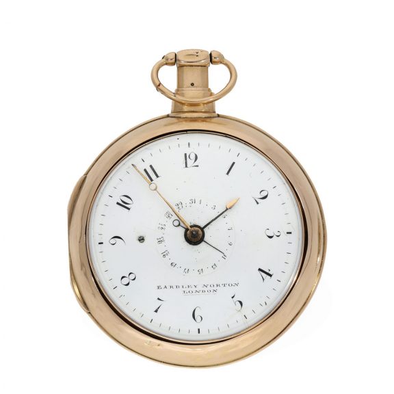 English large 18 carat gold pair cased verge watch Circa 1794