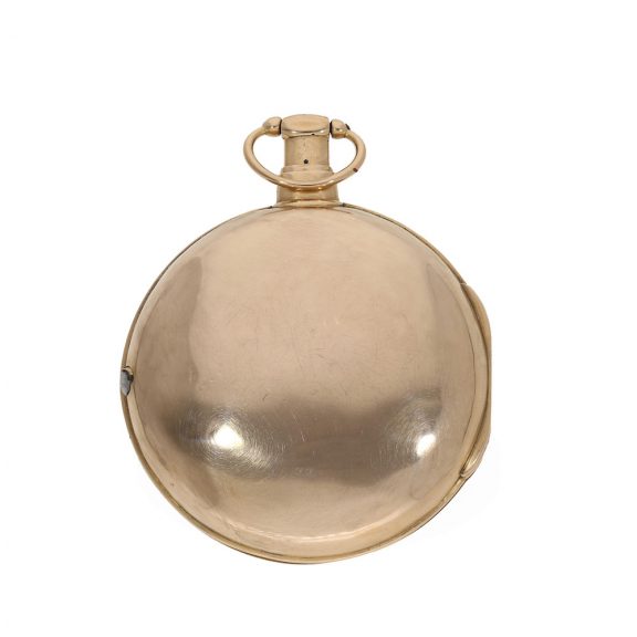 English large 18 carat gold pair cased verge watch Circa 1794 English large 18 carat gold pair cased verge watch Circa 1794
