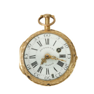 French 18 carat gold verge watch with repeater Circa 1750