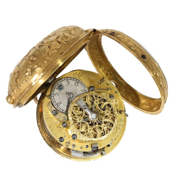 French 18 carat gold verge watch with repeater Circa 1750 French 18 carat gold verge watch with repeater Circa 1750