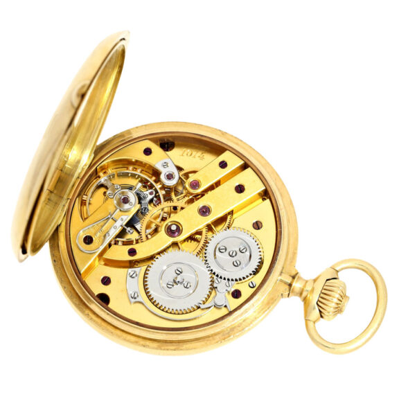 Gold Swiss with monogram inscribed "Chronomètre" Circa 1900 Gold Swiss with monogram inscribed "Chronomètre" Circa 1900