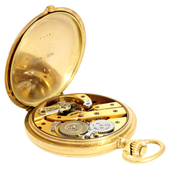 Gold Swiss with monogram inscribed "Chronomètre" Circa 1900 Gold Swiss with monogram inscribed "Chronomètre" Circa 1900