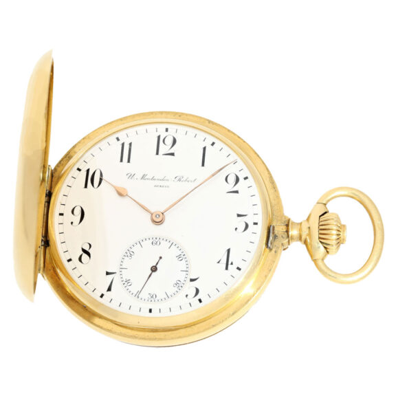Gold Swiss with monogram inscribed "Chronomètre" Circa 1900 Gold Swiss with monogram inscribed "Chronomètre" Circa 1900