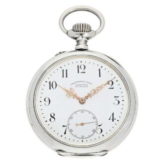 German silver open faced lever pocket watch Circa 1910