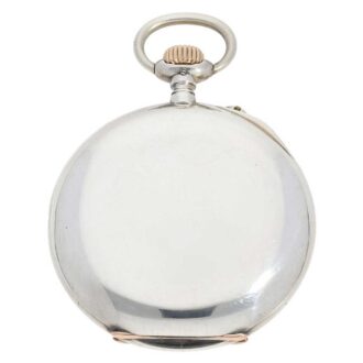 German silver open faced lever pocket watch Circa 1910